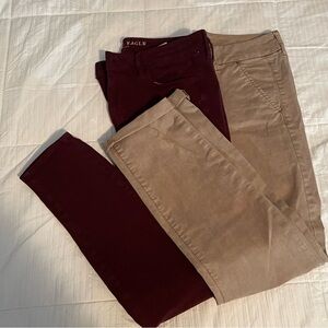 Two pairs of American eagle pants